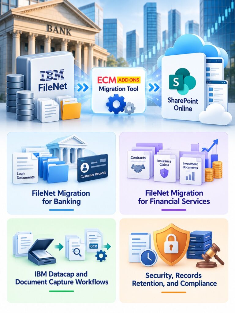 FileNet Migration for Banking and Financial Services - ECM Addons