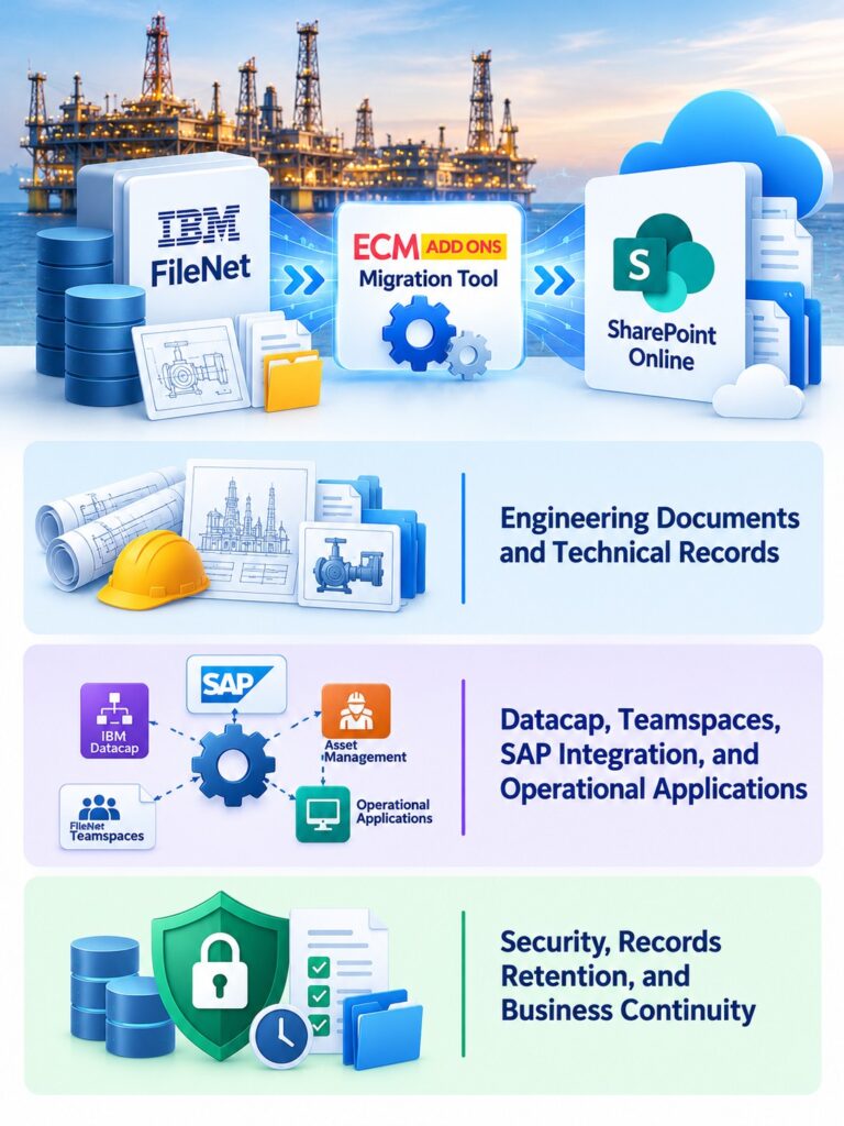 FileNet Migration for Oil, Gas, and Energy - ECM Addons